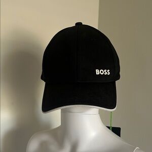Hugo Boss Black Baseball Cap with White Logo